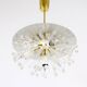Emil Stejnar Lustre Blowball en Laiton et Cristal, Rupert Nikoll, Autriche, Années 1950