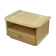 Small white bedside table Maugrion "Le rattin prestige" 1970s