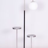 Restored Bauhaus Floor Lamp, J. Halabala, UP Zavody, Chrome, Czechia, 1930s