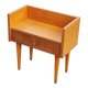 Vintage bedside table of the 50s in blond oak bobbin feet