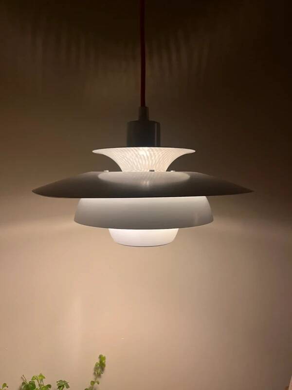Vintage Danish pendant in style of Louis Poulsen