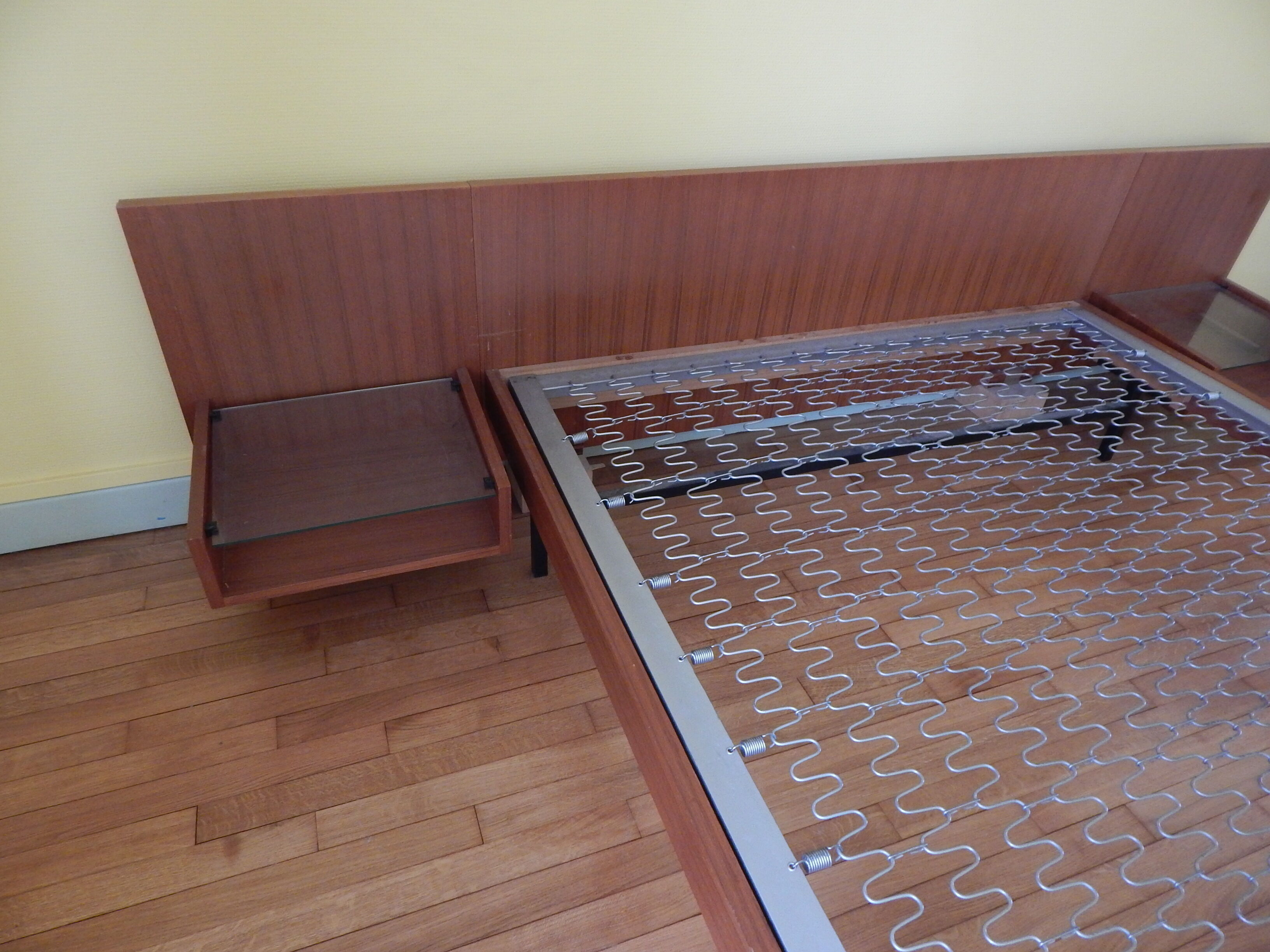 Bed with hanging bedside by ARP Minvielle edition