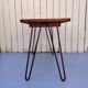Folding side table, 50s design, trumpet legs, vintage