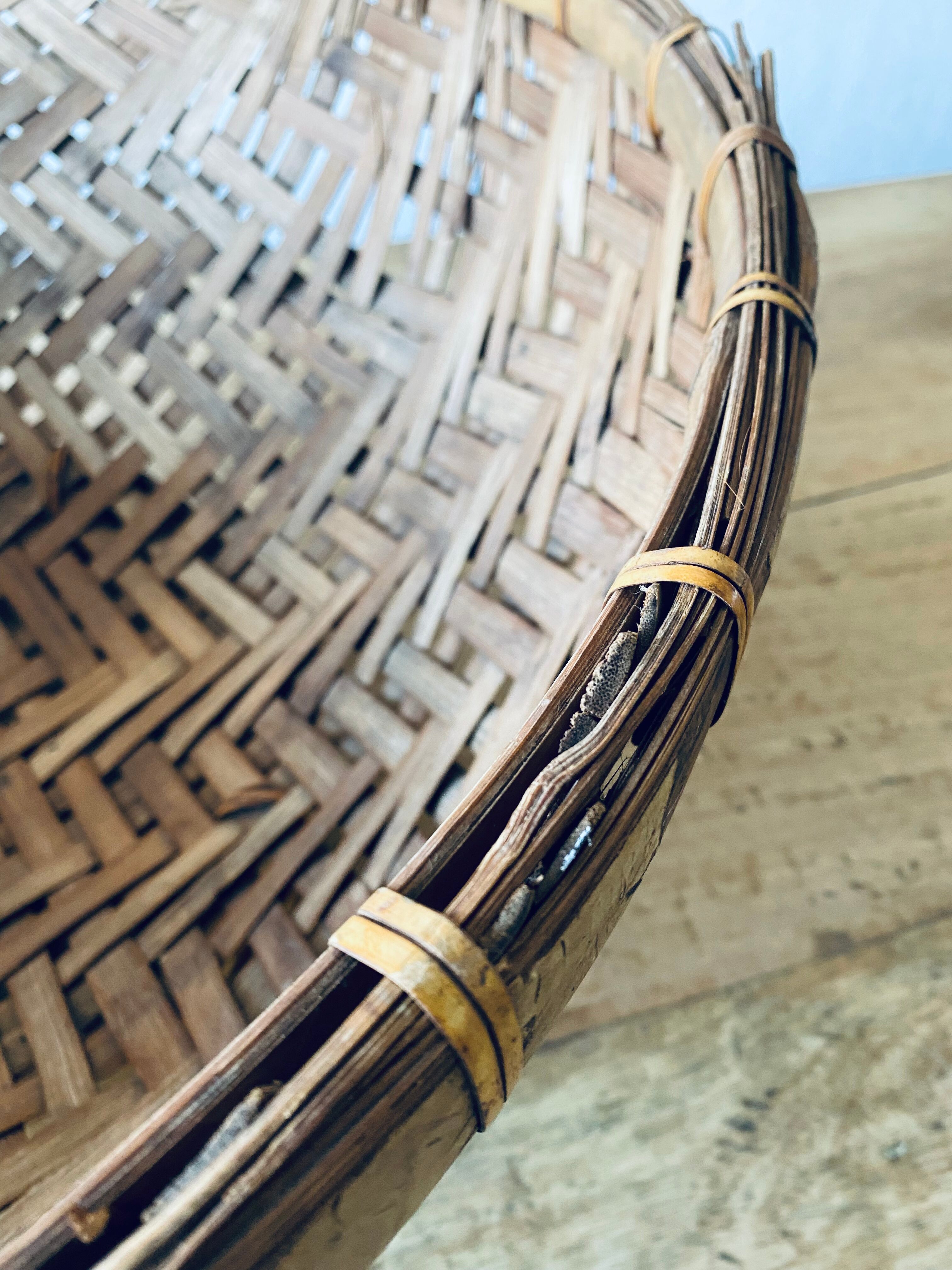 Bohemian bamboo XL panière