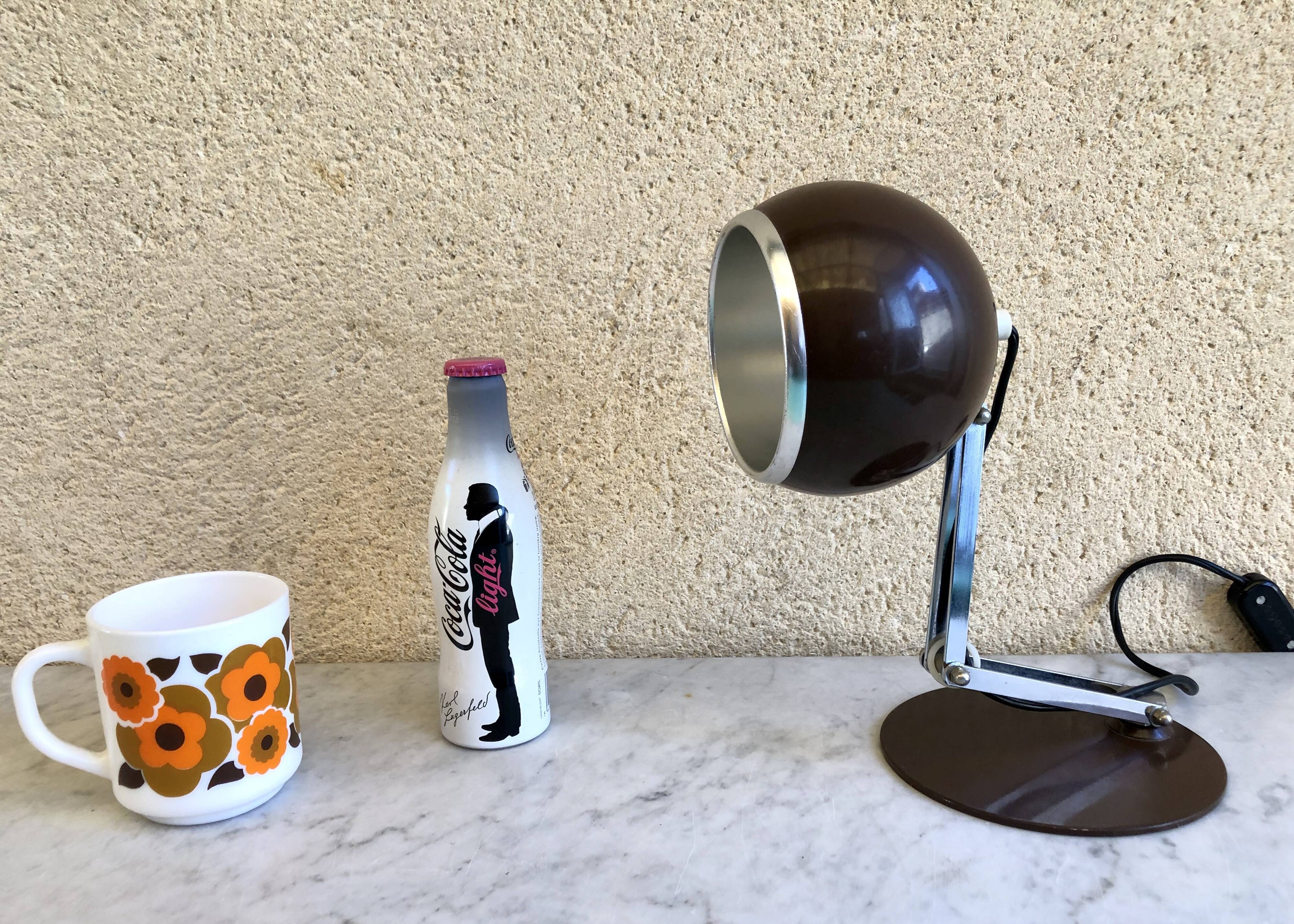 Eyeball Reggiani Italy 70s desk lamp