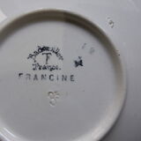 Vintage Badonviller round-topped serving dish, Francine model 2008117