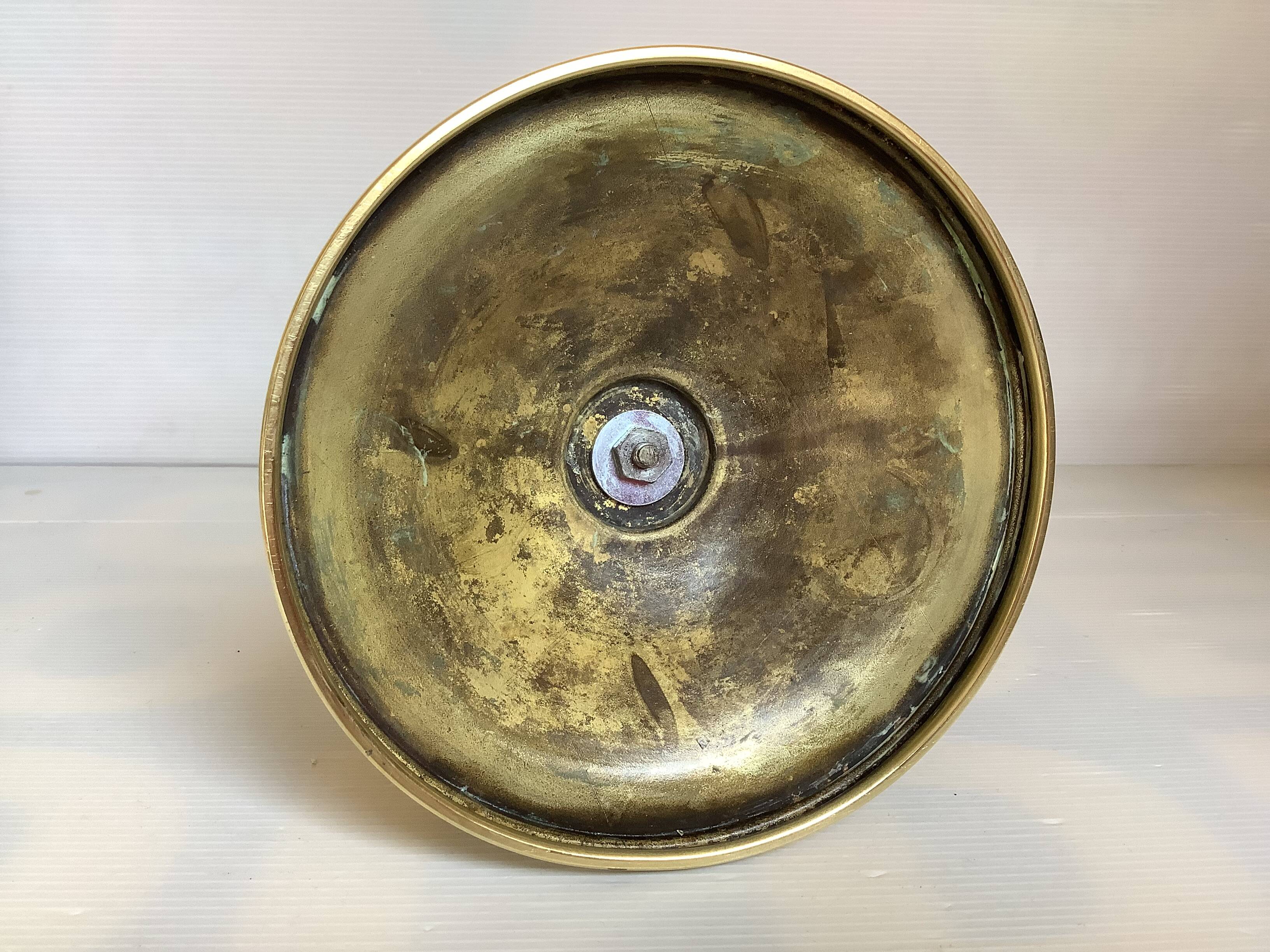 Large brass candle holder