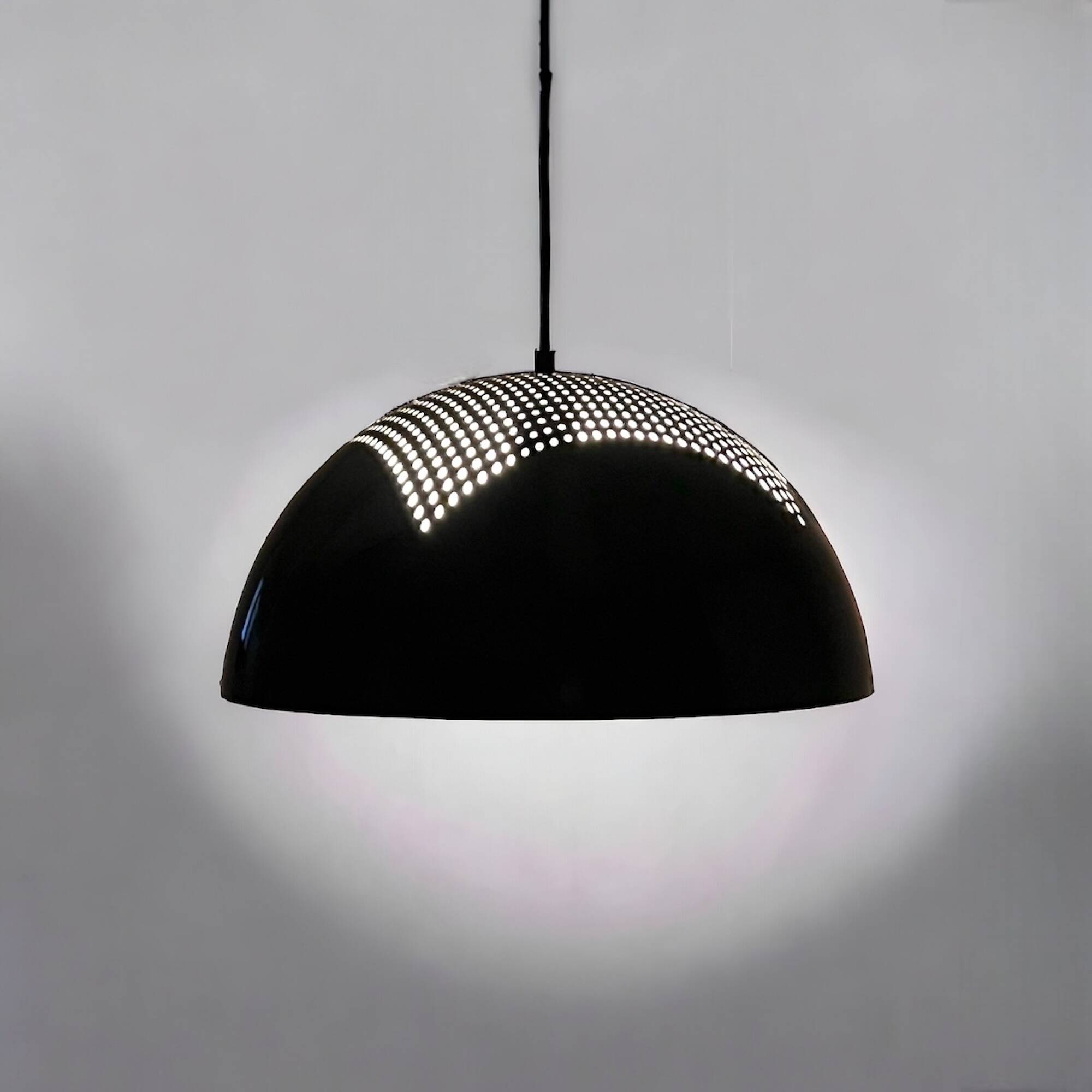 Rare Hanging Lamp by Piuluce Vicenza - Minimalistic Design Made in Italy, 1980s