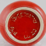 60 years red vase