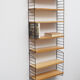 1960s wall unit in ash 7 shelves, Nisse Strinning