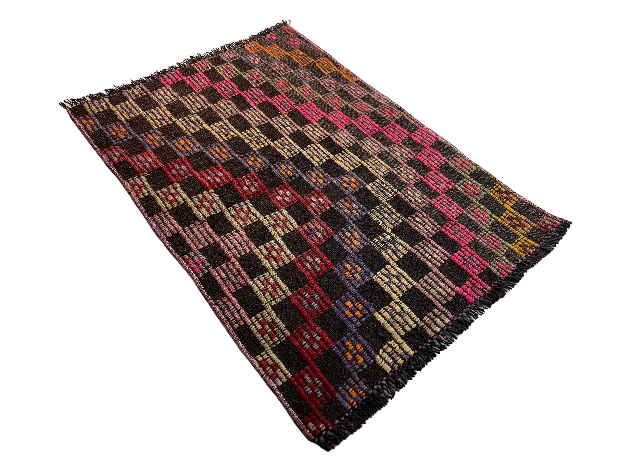 Vintage turkish kilim rug, 80 x 55 cm