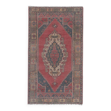 Vintage Turkish Oushak rug 133x235 cm