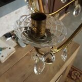 Lustre à pampilles en verre
