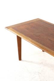 Teak with oak coffee table - mid century modern - vintage