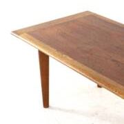 Table basse en teck avec chêne - moderne du milieu du siècle - vintage