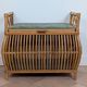 1960s rattan storage bench