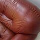 Vintage leather 3 seater sofa Mobil Girgi, 1970s