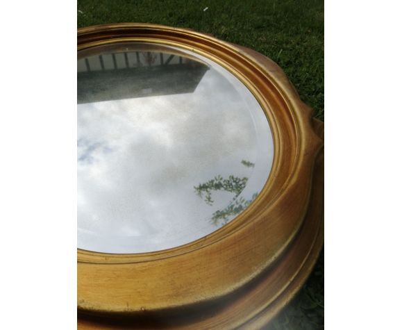 Beveled oval mirror 90x55cm