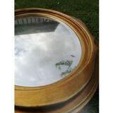 Beveled oval mirror 90x55cm