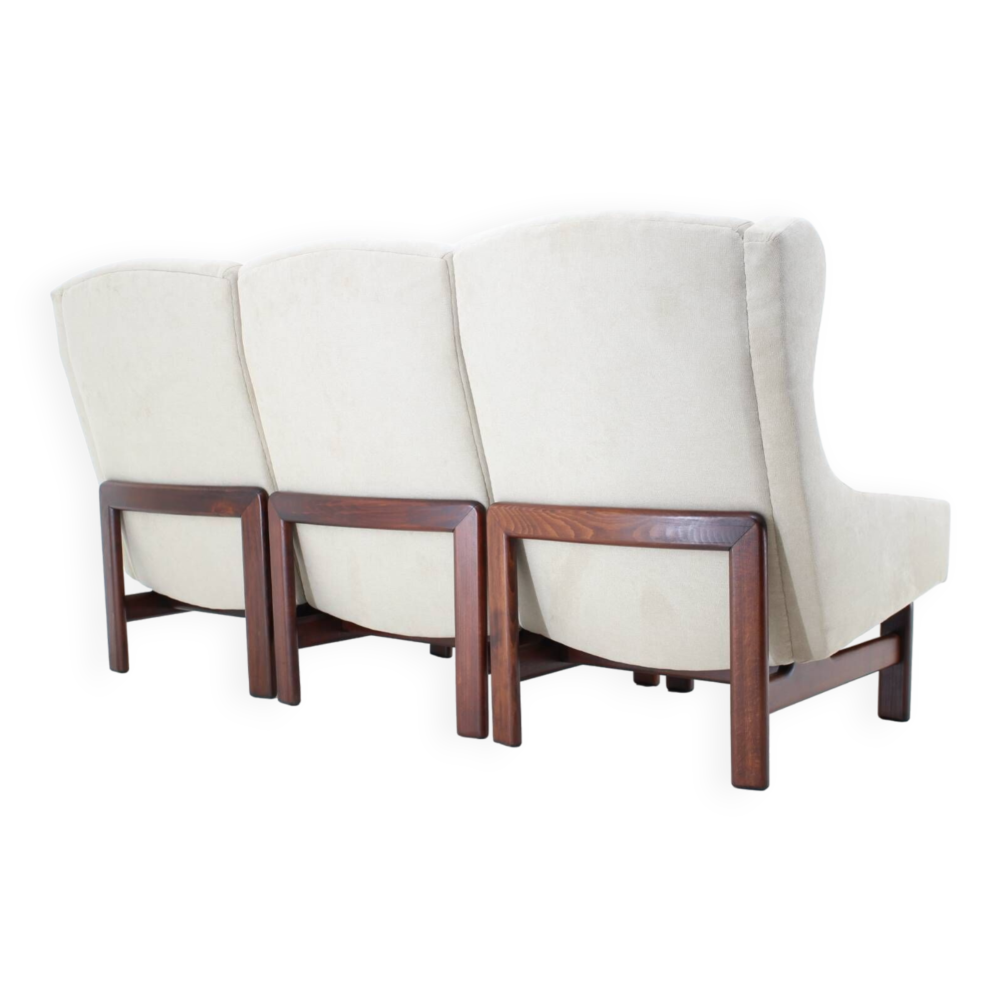 1970s modular three seater sofa by ton, czechoslovakia