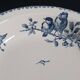 Round deep plate "Favori" Sarreguemines blue