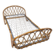 Vintage rattan basket sofa bed - 1950s
