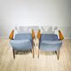 Pair of vintage design armchairs 'Bunny' 60s