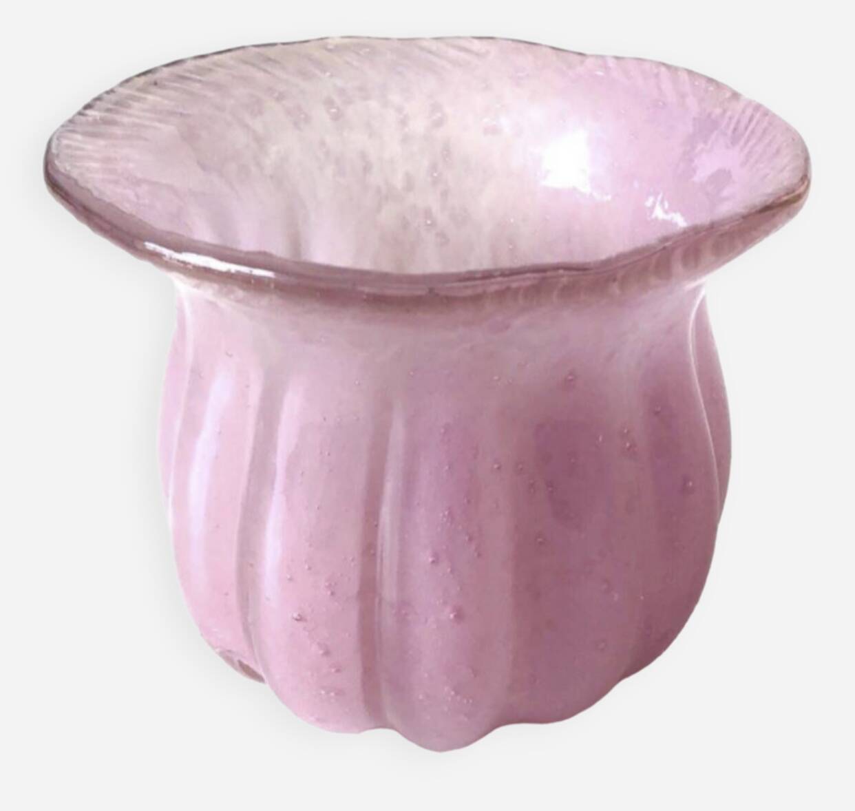 Vase en pâte de verre