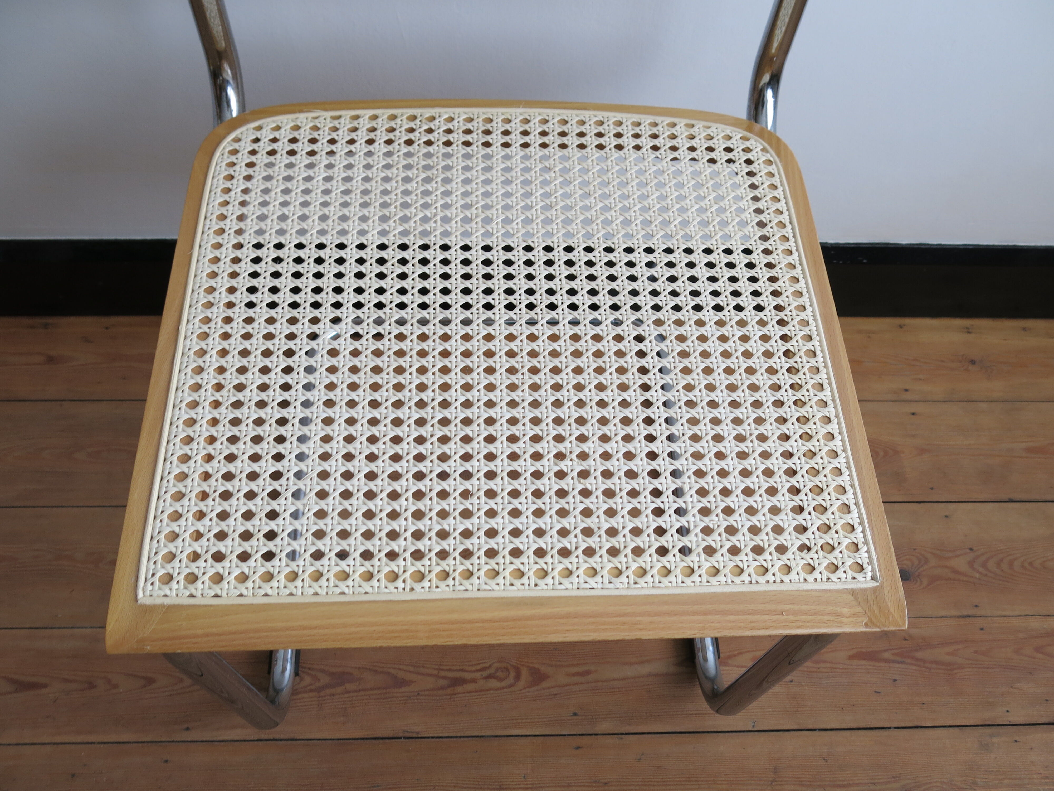 Duo of chairs Cesca B32 by Marcel Breuer