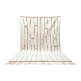 Tapis en laine naturel fait main artisanale traditionnelle taille 2.5/3.5 m