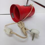 Vintage adjustable desk lamp red