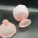 Pink glass candy or sugar bowl