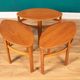 Retro Teak 1960s Nathan Trinity Nest Of Tables Teak & Glass Four Tables