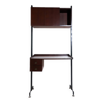 Vintage Italian desk from the mid-century with a drawer unit, 1960s.