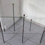 1950s glass display shelves