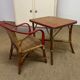 Ensemble table et fauteuil en rotin enfants