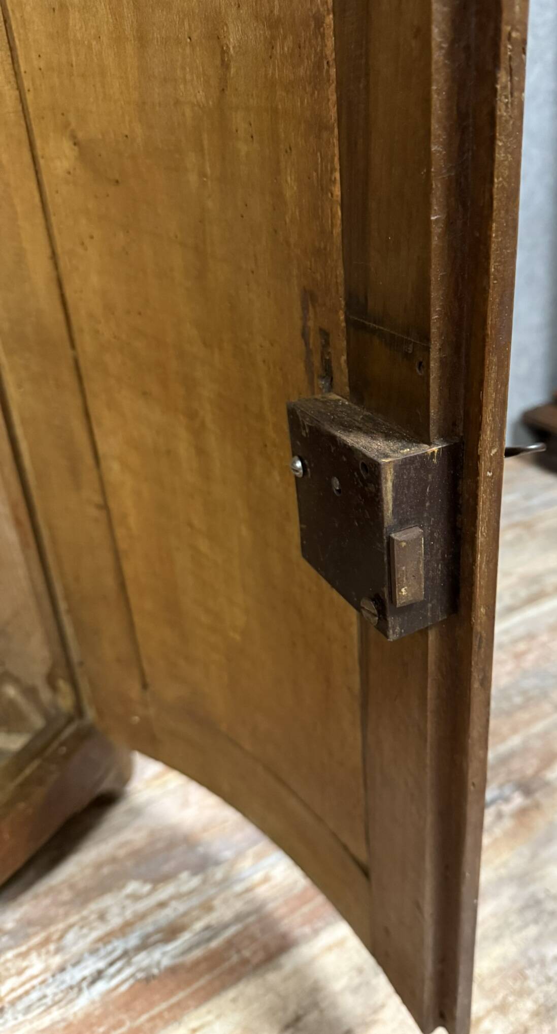 Solid wood corner cabinet from the Louis XIV period