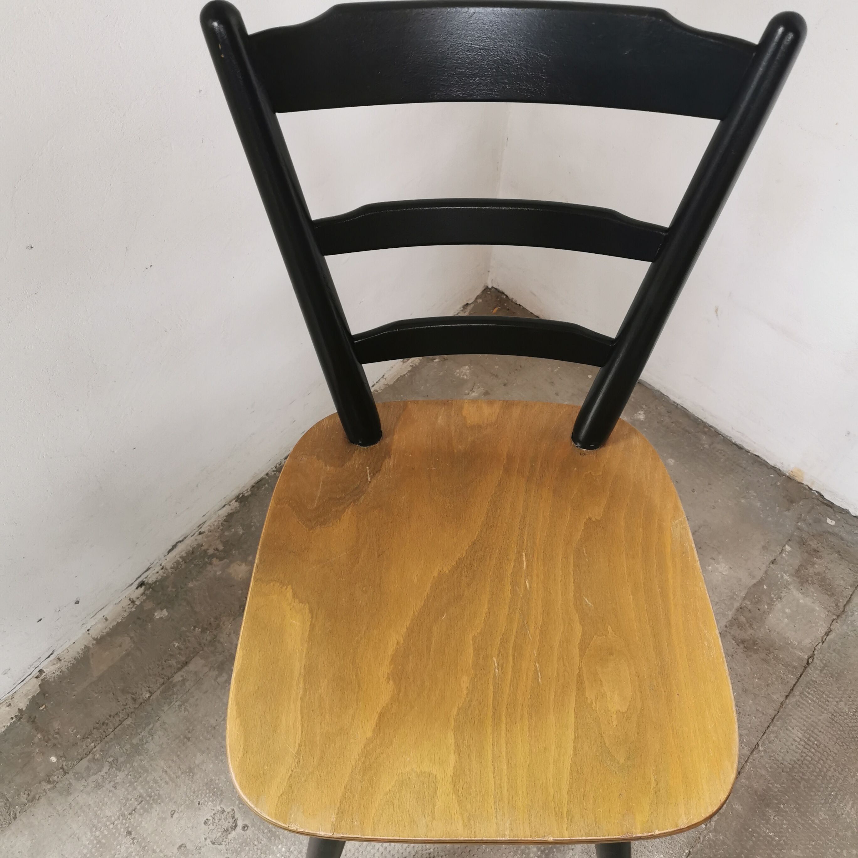 Set of 6 Scandinavian style bar chairs 1960/70