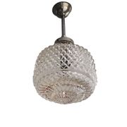 Suspension en verre du milieu du siècle années 1960