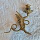 Pair of candlesticks with a winged dragon design – Napoleon III style