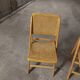 Set de 3 chaises  cannées  pliantes vintages 70