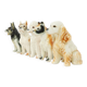 Vintage Set of 5 Dog Porcelain Figurines Figures 9cm