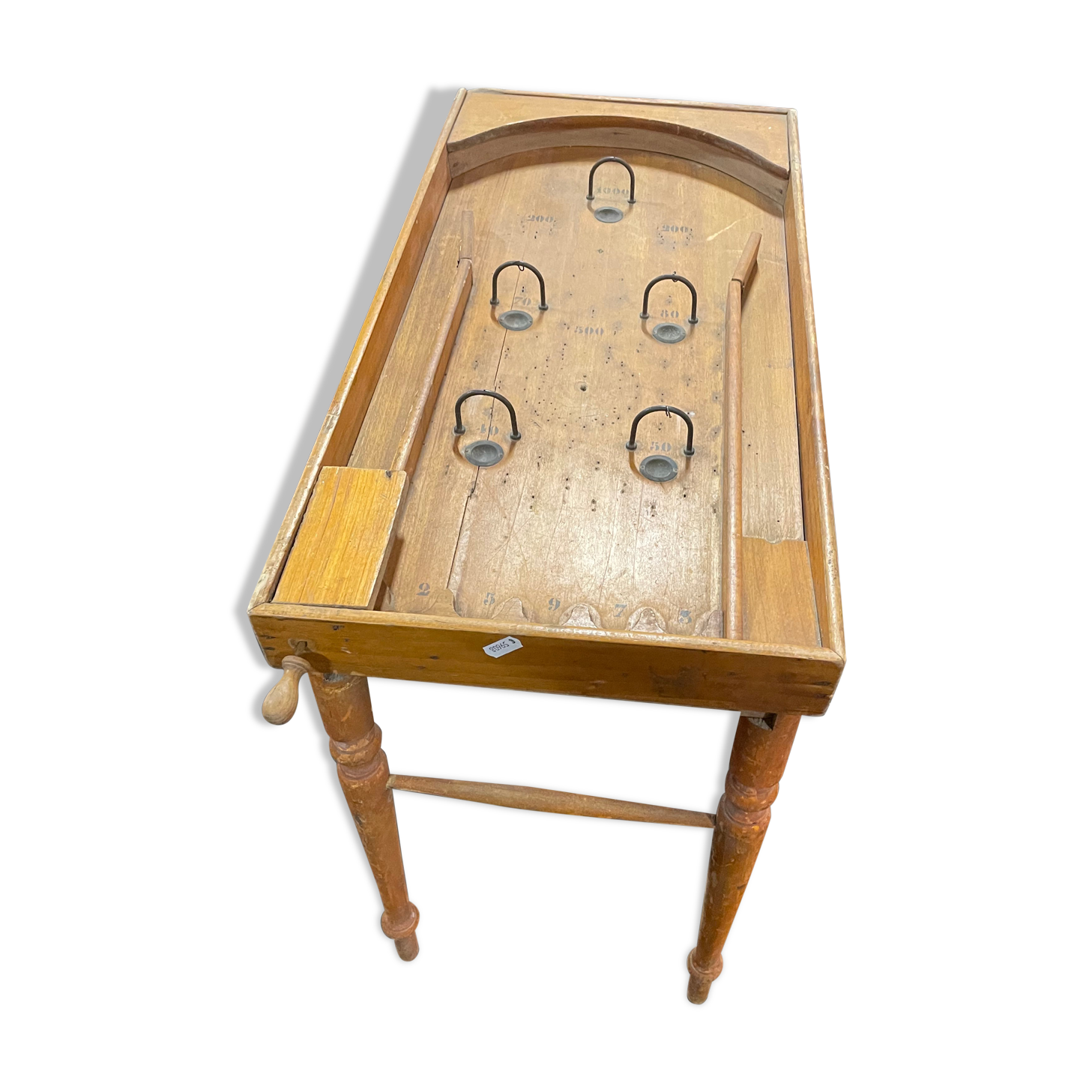 Antique wooden pinball game