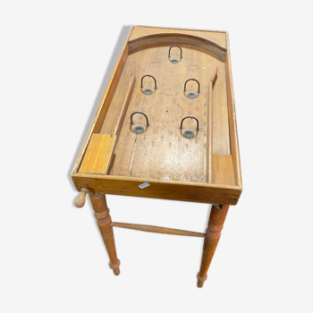 Old game wooden pinball machine