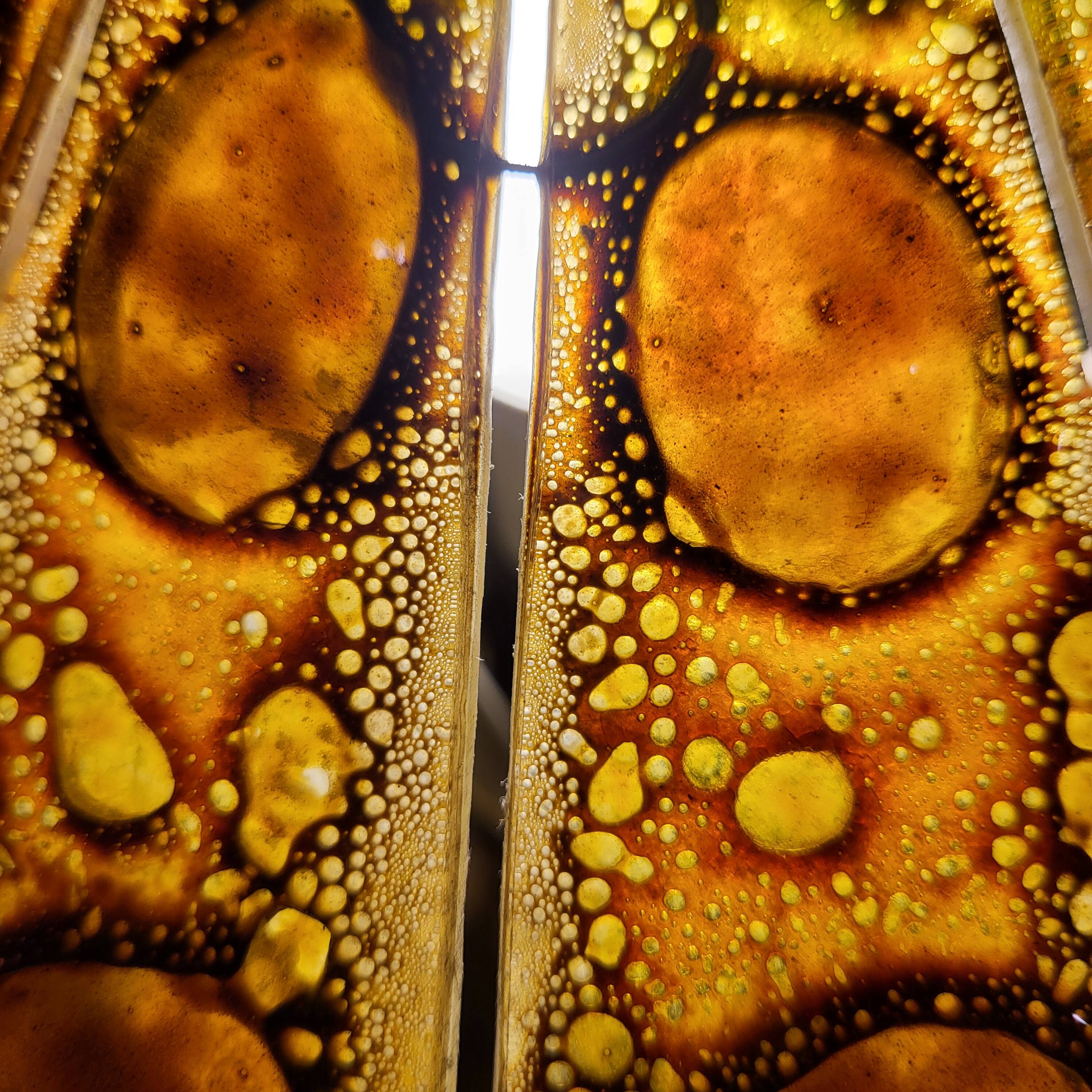 Felipe Derflingher table lamp, amber 1960,70