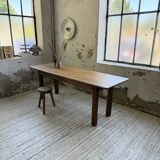 Walnut farmhouse table 2.10m from the 50s