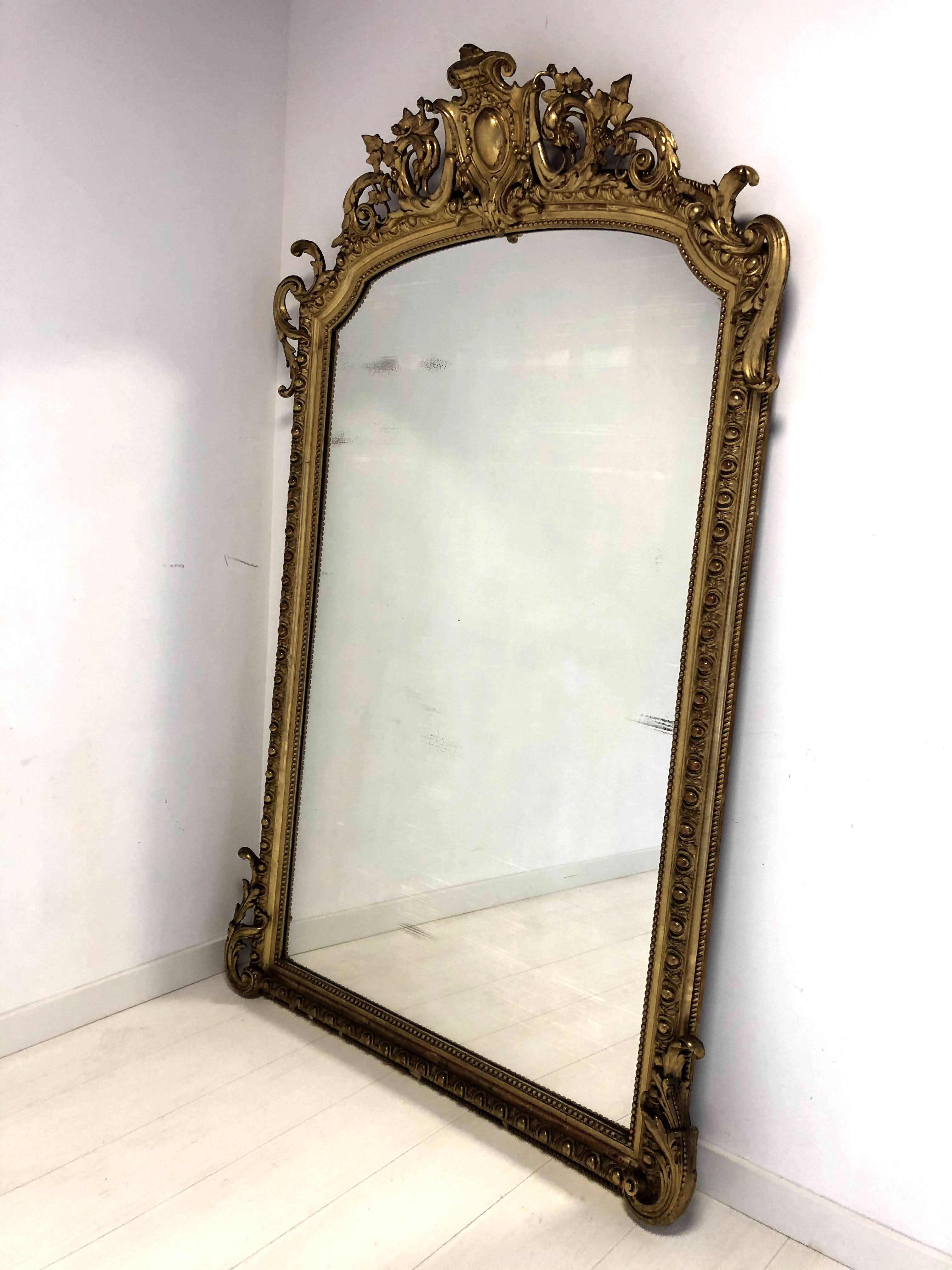 Large mirror Napoleon III 117x186cm