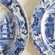 Calais earthenware 4 pagoda plates