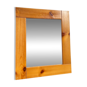 Miroir rectangulaire en bois / pin 40x35