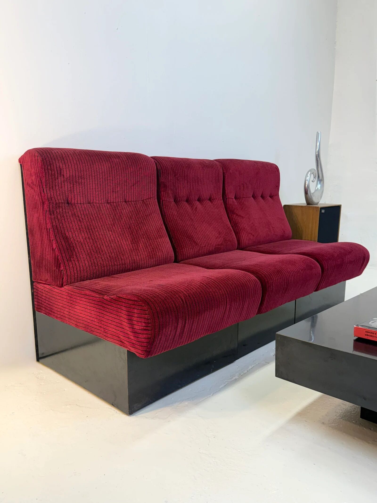 Canapé modulable « Cinema », 3 chauffeuses — Italie, 1970s